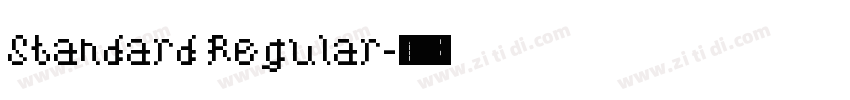 Standard Regular字体转换